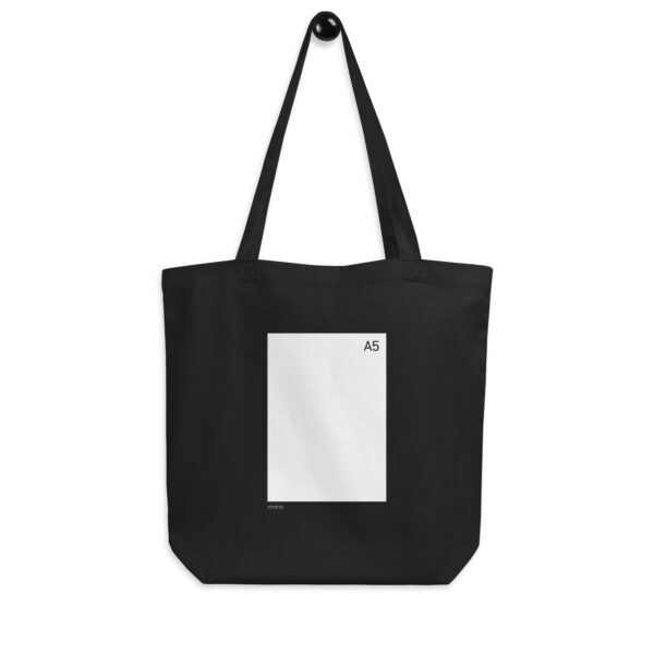 A5 - Solid White - Medium organic tote bag