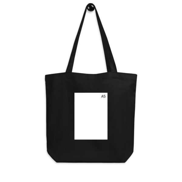 A5 - Solid White - Medium organic tote bag - Image 2