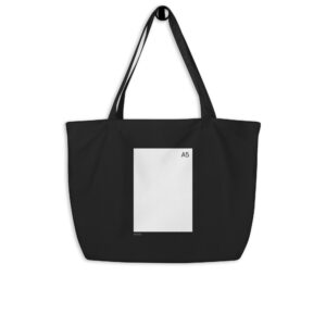 A5 - Solid White - Large organic tote bag