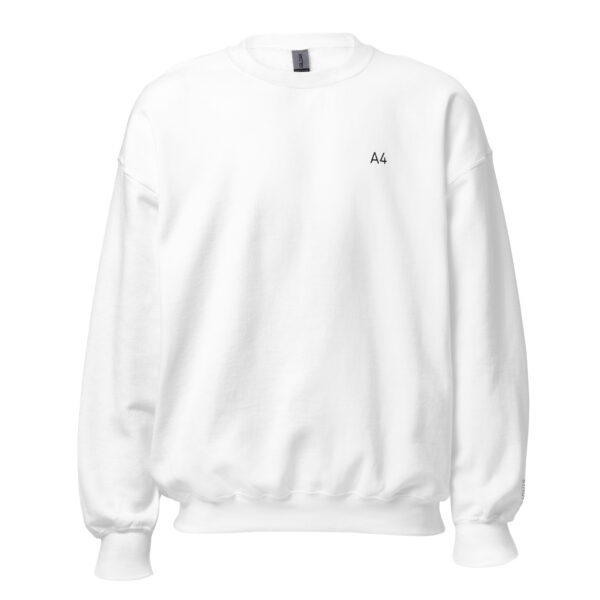 A4 - White Sweater - White Outline - Image 2