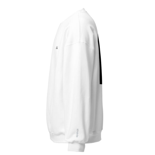 A4 - White Sweater - Solid Black - Image 3