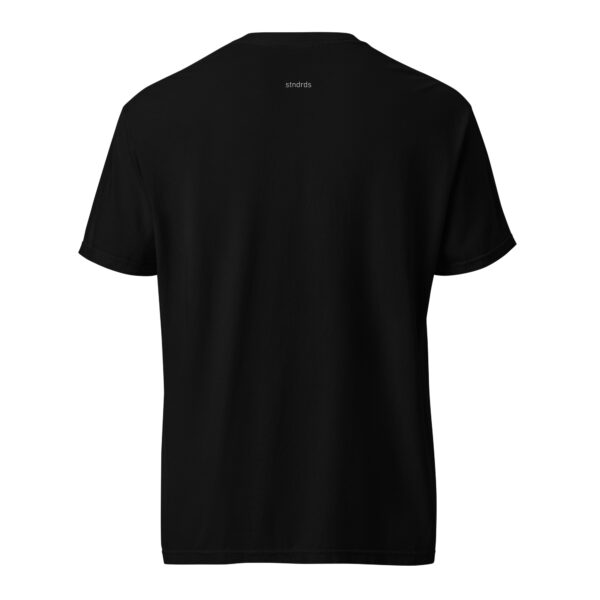 A4 - White Outline - Black Heavyweight t-shirt - Image 3