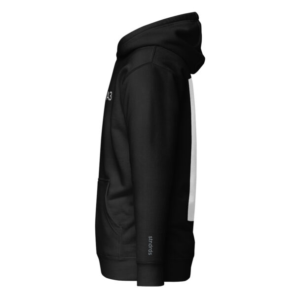 A3 Black Hoodie - Solid White - Image 3